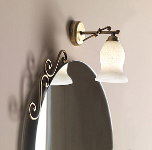 96P1S ZZ - ILLUMINAZIONE A PARETE BRONZO SATINATO